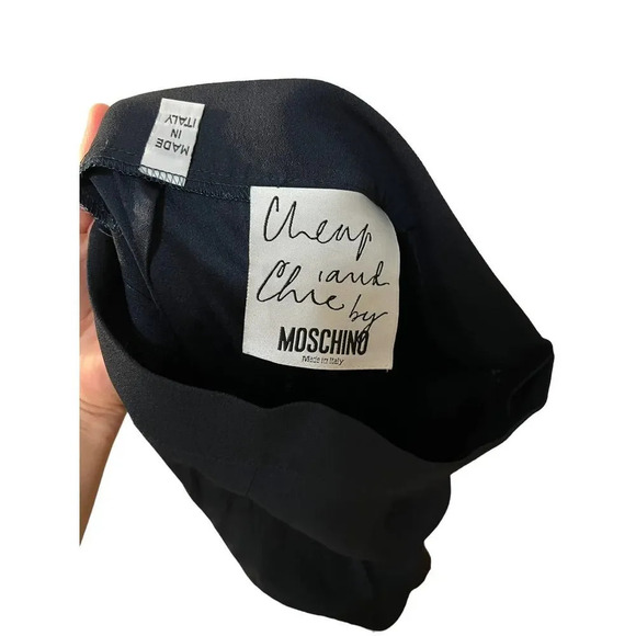 Moschino Cheap And Chic Navy Straight Pants - Picture 5 of 6